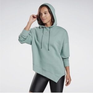 Reebok Mint Green Asymmetrical Hoodie